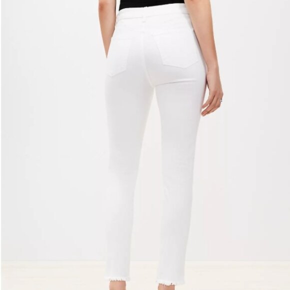 NEW, LOFT Curvy High Waist Skinny Tie Dye Dip Jeans - Picture 6 of 16